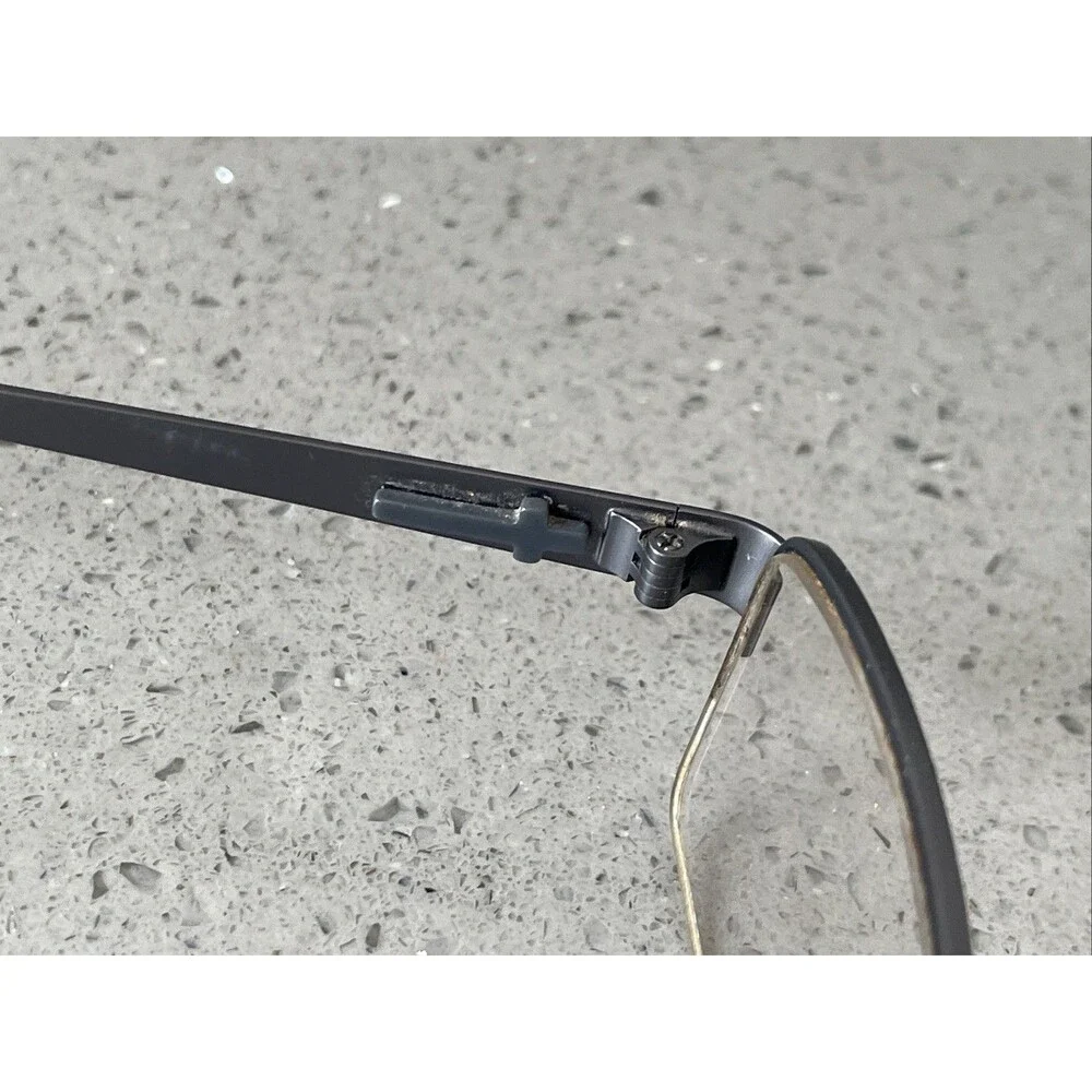 Eyes Of Faith Eyeglasses Frames ONLY 1009 53-18-140 Navy Half rim rectangle